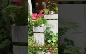 Awesome indoor garden and planter idea / garden landscaping ideas / mini landscape waterfall