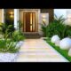 |Front Yard Stone Landscaping Design Ideas | Home Garden Landscaping Ideas 2023|