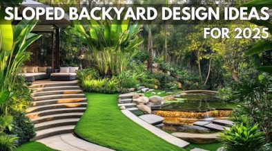 Sloped Backyard Landscape Ideas: Transforming a Hillside with Tropical and Japanese Garden Designs