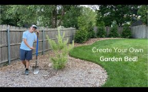 How to Create a New Garden Bed: Removing Grass, Planting, Watering, and Mulch! | Joshua's Garden