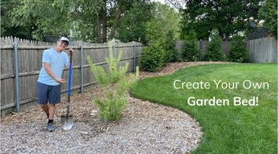 How to Create a New Garden Bed: Removing Grass, Planting, Watering, and Mulch! | Joshua's Garden